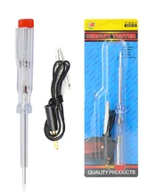 Nuovo sistema di illuminazione della sonda del Tester del circuito dell'automobile 6V-24V lampada della sonda di prova lampada della luce automatica rivelatore della penna di prova di tensione rame