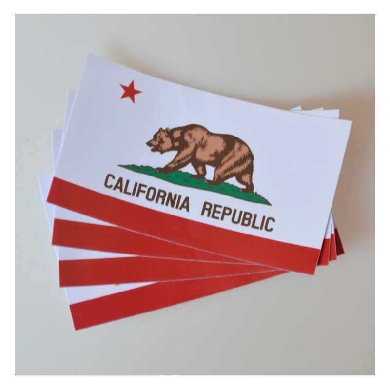 6,5*11,5 см наклейки CALIFORNIA