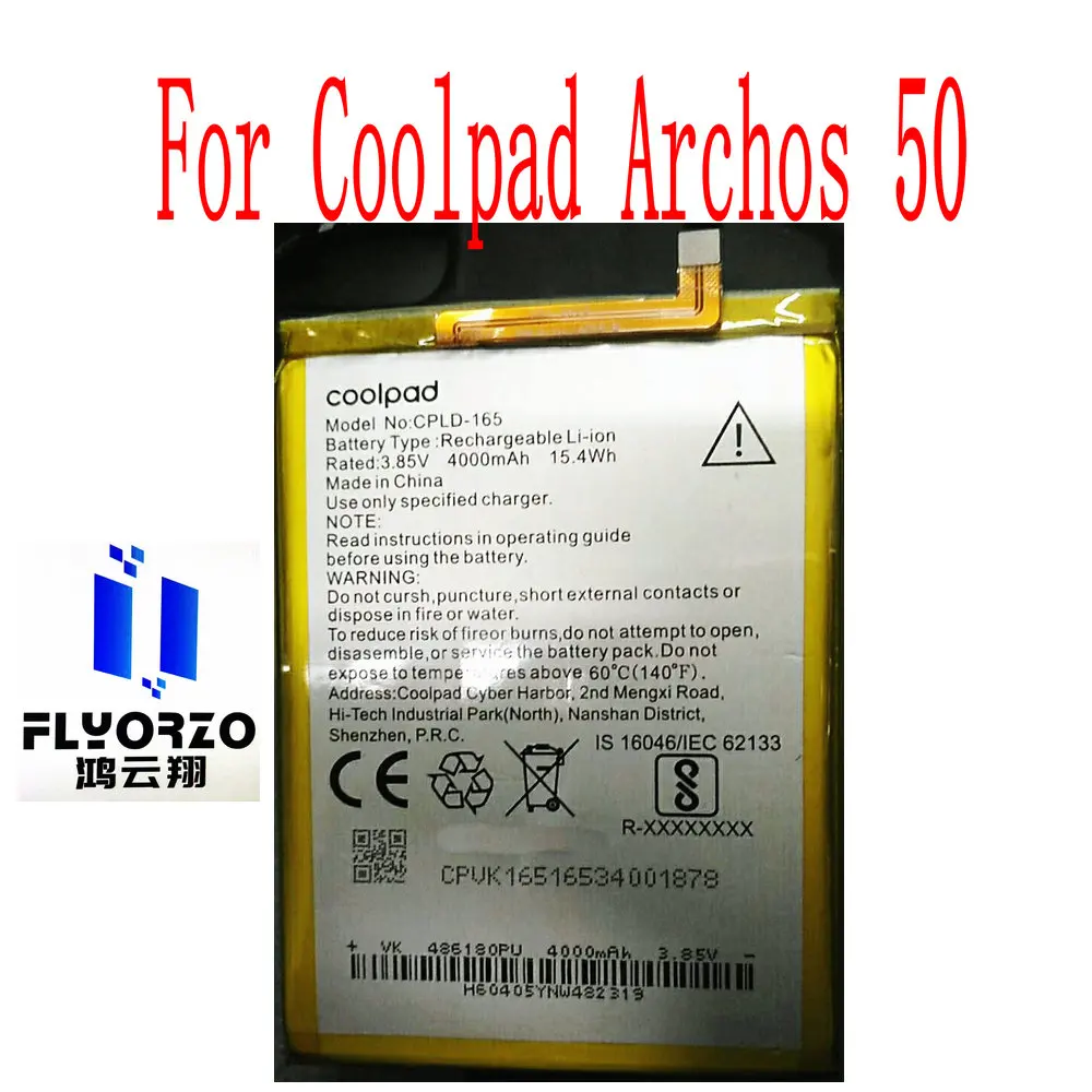 

Brand new original 4000mAh CPLD-165 Battery For Coolpad Archos 50 Mobile Phone