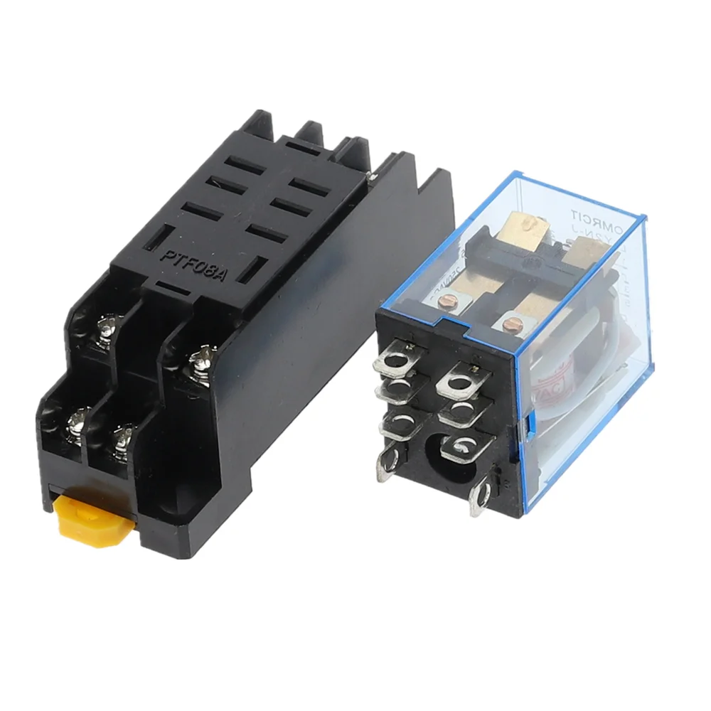 Реле мощности катушки DPDT LY2NJ HH62P 220 В переменного тока 10 А 8 контактов|coil power relay|power