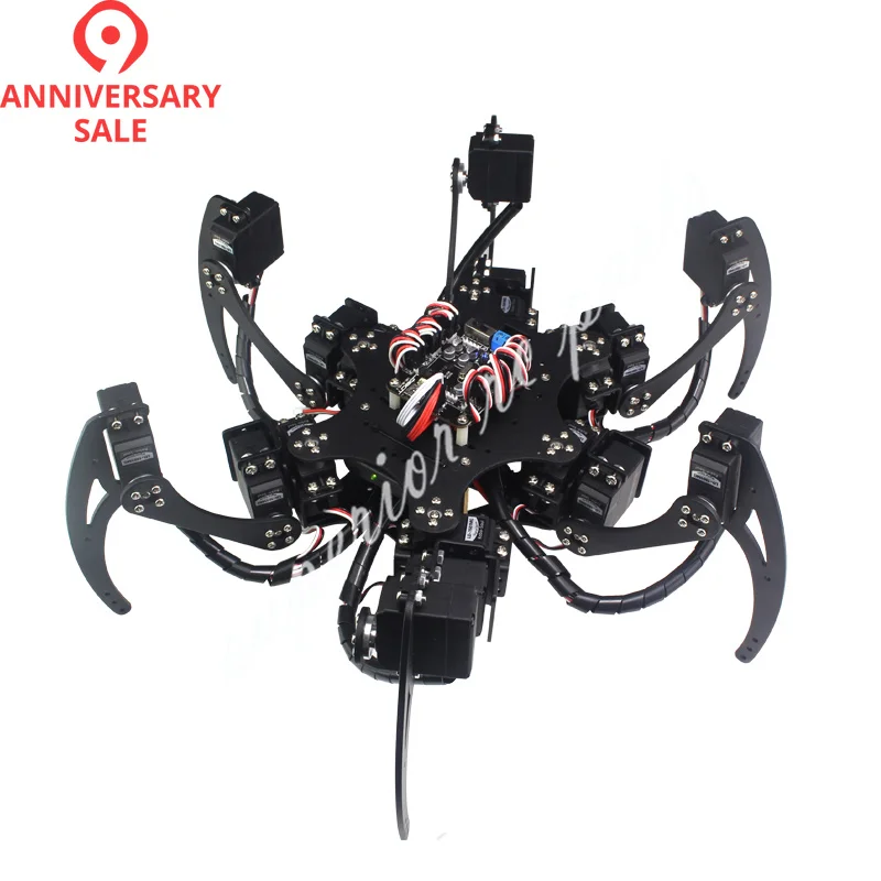 18 DOF алюминиевый Hexapod Spider Six 3DOF комплект рамок робота с шарикоподшипником