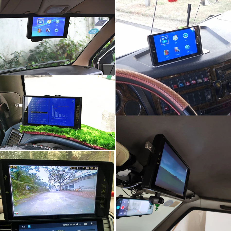 JIEPIE Backup Camera 9 MP5 Big Screen Mirror Monitor Kit System for Trucks Trailers IP68K Waterproof Reversing camera Monitor