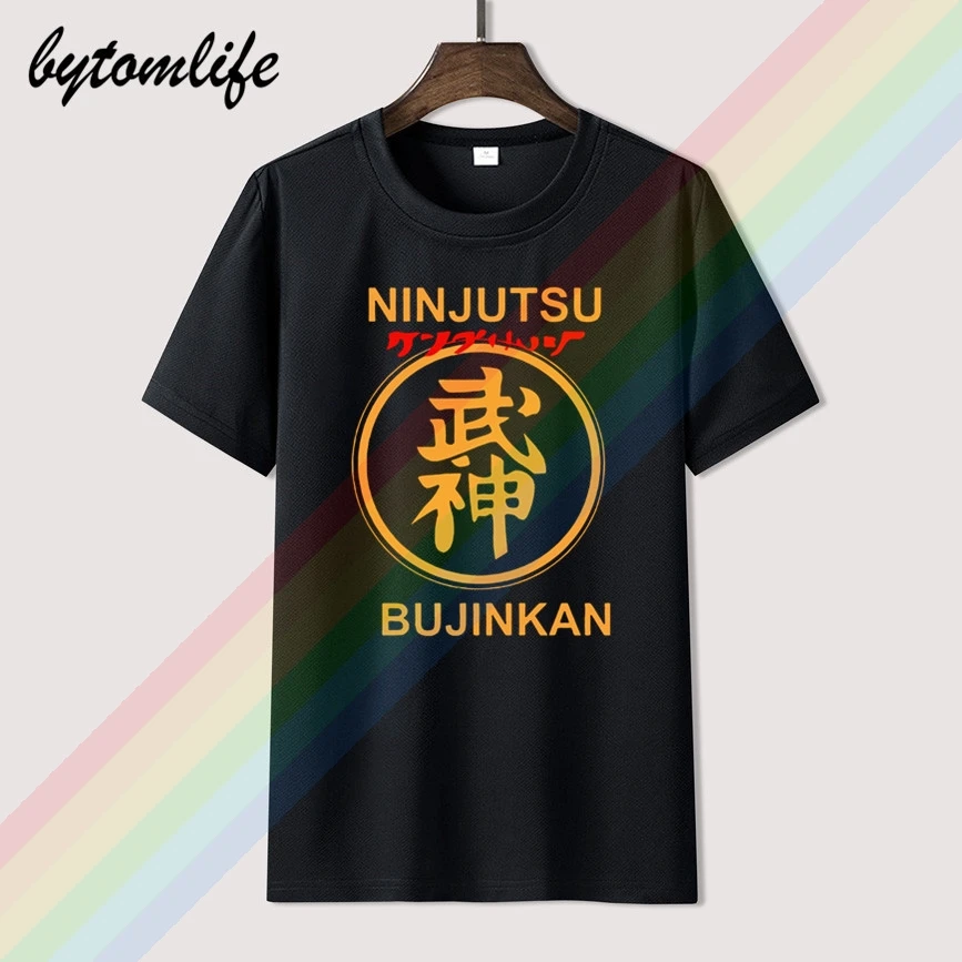 Фирменная одежда лето 2018 дешевый мужской топ с круглым вырезом новинка Bujinkan