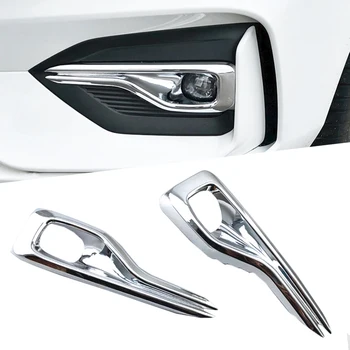 

Car Accessories Exterior Front Fog Lamp Lights Frame Cover Trim ABS Fit For Ford Focus 2019 ST-Line Bright Carbon Fiber Style