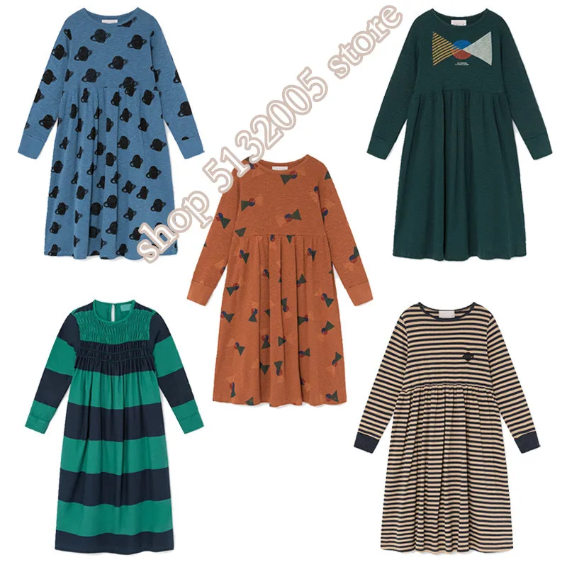 

IN STOCK BC KIDS 2019 NEW Autumn Toddler Girl Dress Beautiful Princess Party Stripe Christmas Dress Kids Dresses for Girls
