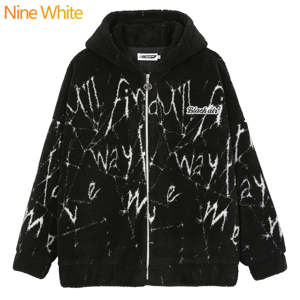 

2020 men's and women's hip-hop street cotton letters retro printing color matching spun woolen cotton pocket retro jacket winter