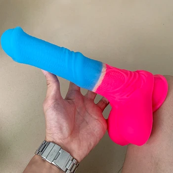 2021 Rainbow Huge Penis Animal Horse Dildo Dick With Strong Suction Cup Strapon Big Sex Toys For Women Flirt Sex Shop Products 2