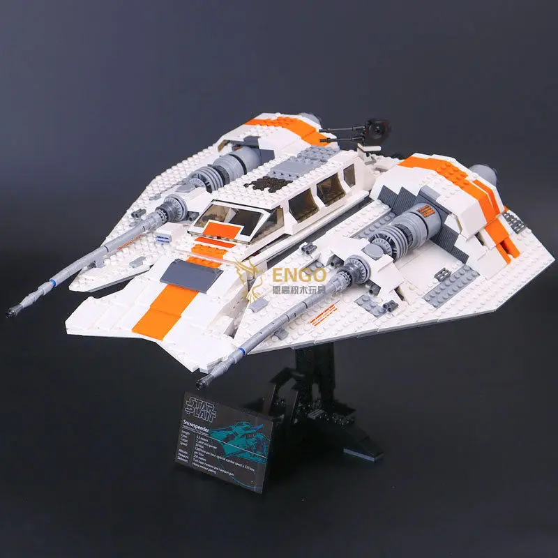 

1457pcs Space Wars Snow Speeder Battle Ship Games Pilot Rebel 05084 Model Building Blocks Kids Bricks Compatible with Lago