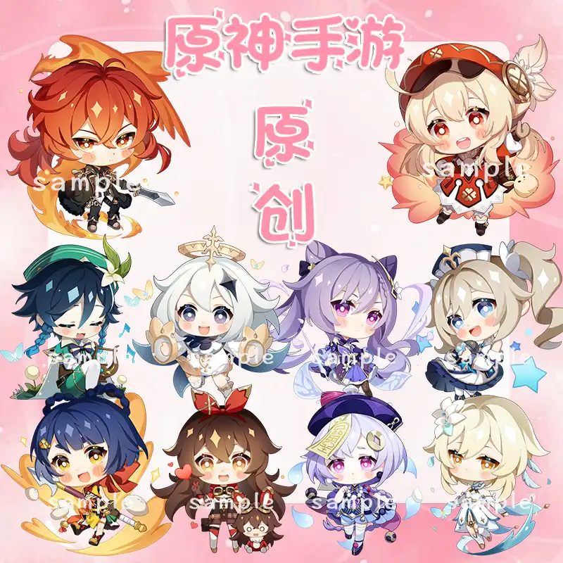 New Game Genshin Impact Venti Paimon Player Diluc Klee Keqing Cute Acrylic Keyring Cartoon Keychain Toy Bag Pendant Gift Key Chains Aliexpress