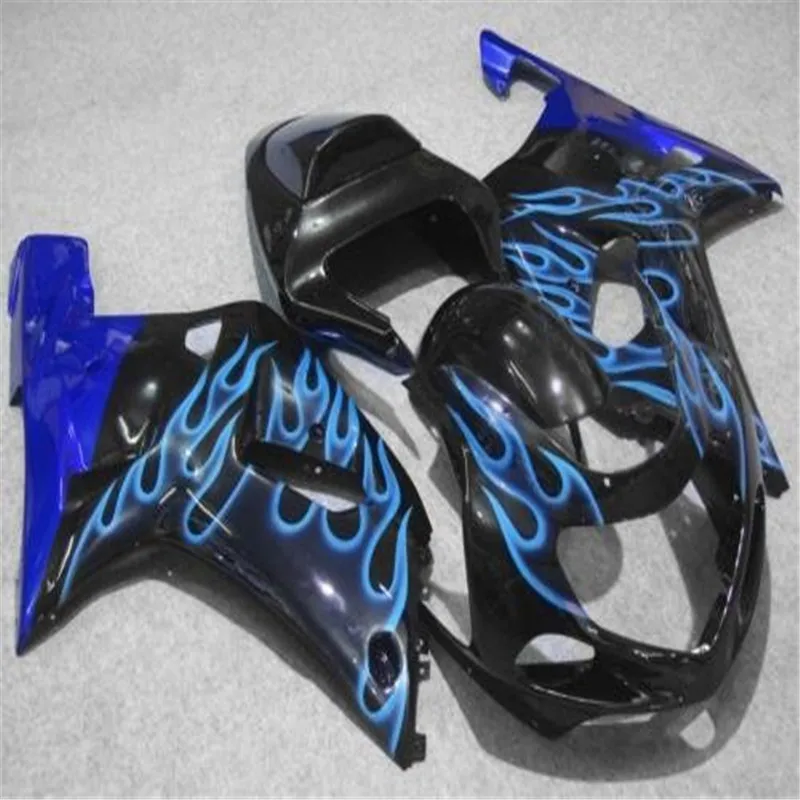 

New Motorcycles ABS Fairings Kit set Fit For Suzuki GSXR1000 K2 2000 2001 2002 GSX-R1000 1000cc 00 01 02 Blue flame custom