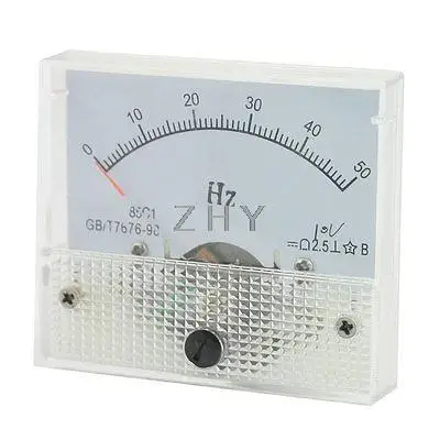 

85C1 DC 10V 0-50Hz Testing Range Panel Analog Frequency Meter