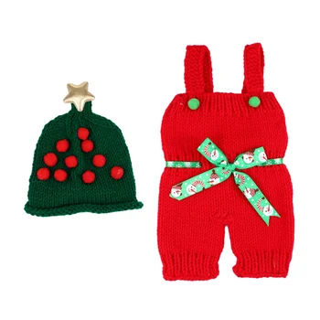 

1 Set of Creative Baby Photography Lovely Christmas Knitting Costume Set