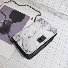 Women Marble Pattern Shoulder Bag Lock Buckle Wild Messenger Small Square Bag Marble white bag Designer Handbags High Quality