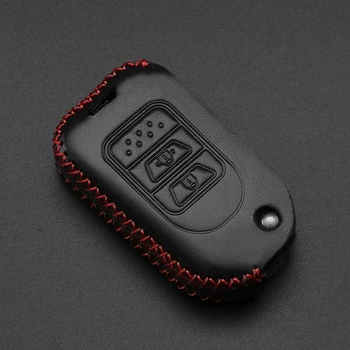 

JADE 2020 Leather Key Cover for Honda Crv 2019 XR-V XRV VEZEL CR-V JADE New Key Case Cheap Case for Keys Car Key Cover Protector