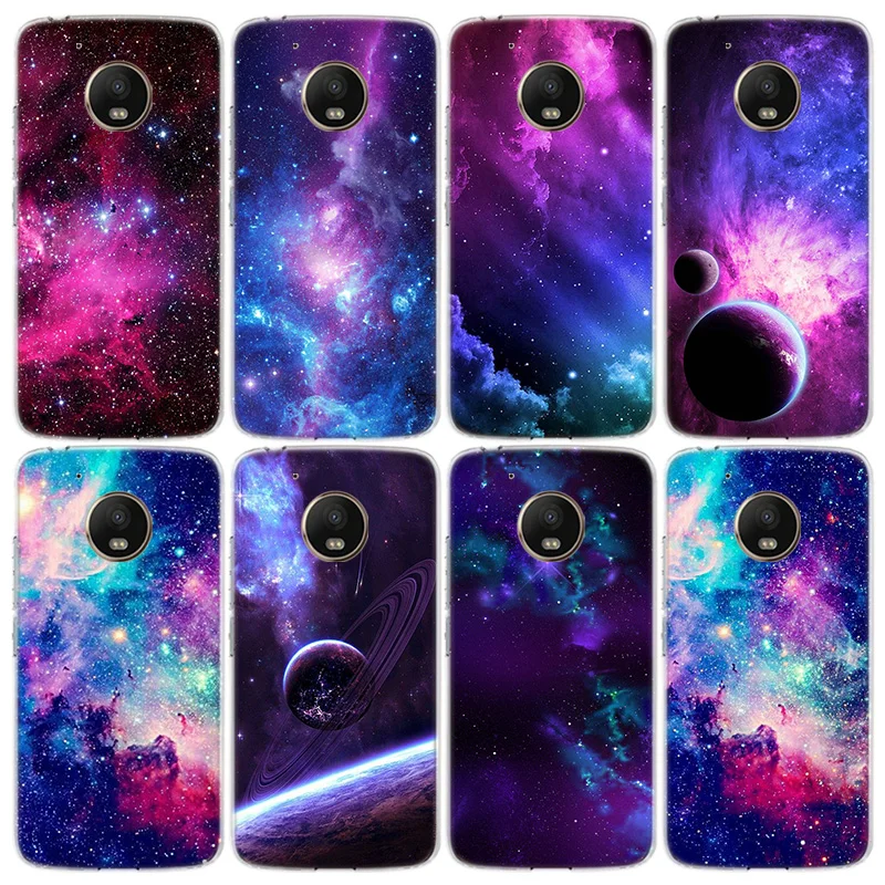 

space for galaxy universe Star Dark Phone Case For Motorola Moto G8 G7 Power G6 G5 G5S E6 E5 E4 Plus Play G4 One Action X4 EU Co