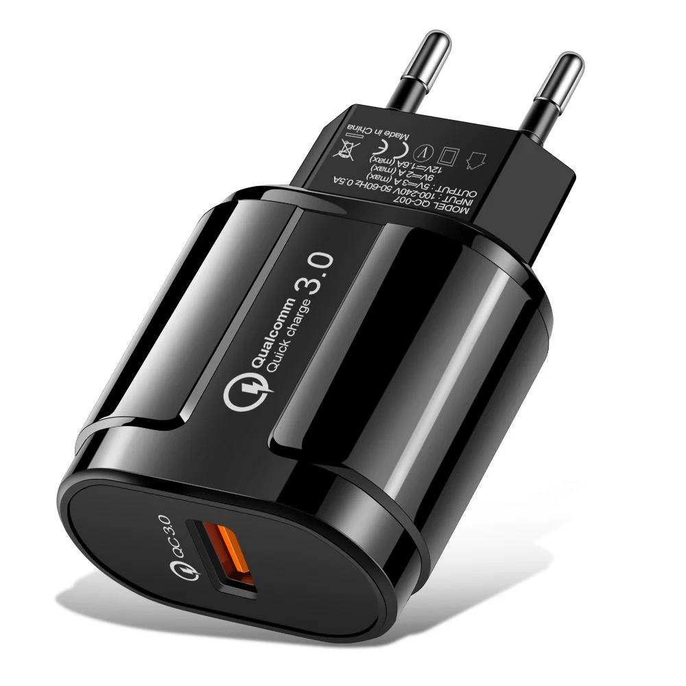 Быстрая зарядка QC 3 0 USB US EU зарядное устройство Универсальное настенное быстрое