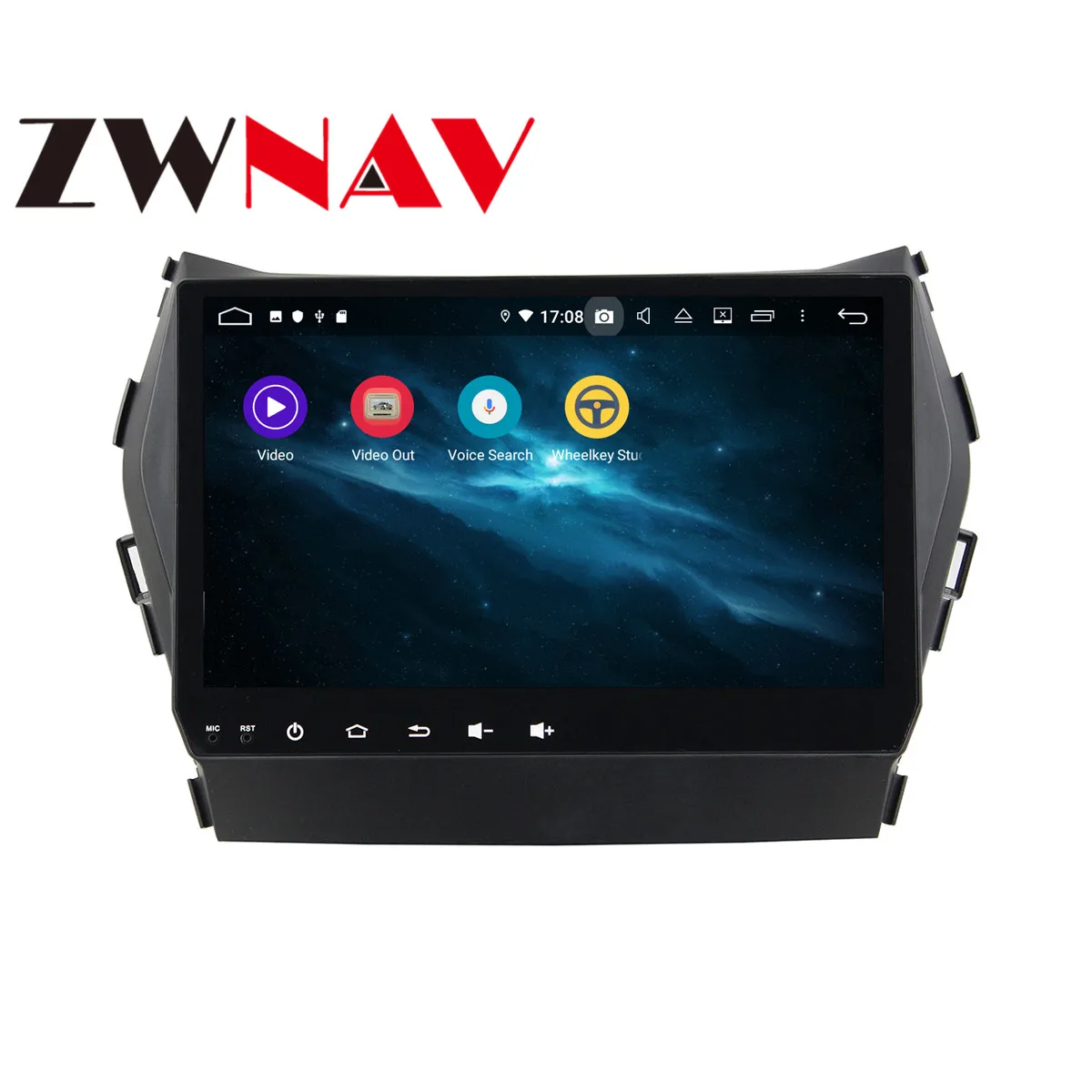 Android 9 4+ 64G DSP ips Автомобильный плеер gps навигация для HYUNDAI IX45- головное устройство мультимедийный Кассетный плеер рекордер