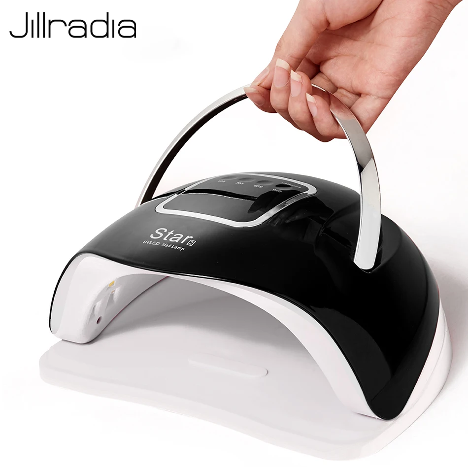Лампа для гелевого лака Jillradia 72 Вт, лампа для маникюра, инструмент для маникюра, высокая мощность, сушилка для маникюра, инструменты для самостоятельного дизайна с ЖК-дисплеем