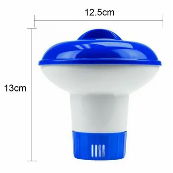 

Swimming Pool Floating Chlorine Hot Tub Chemical Dispenser +50pcs Test Strips Floating Dispenser High Quality