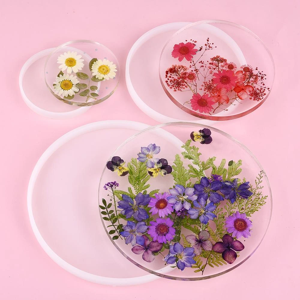 Silicone Coaster Mold Resin Casting Mould Agate Jewelry Clay Making Art DIY Tool Silicone Coaster Mold Resin Casting Mould Agate Jewelry Clay Making Art DIY Tool