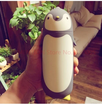 

30pcs Penguin Stainless Steel Thermos Vacuum Flasks Cartoon Thermocup Portable Thermal Insulated Mug Children Drinking Bottle