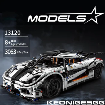 

technics 1:8 scale vehicle Koenigsegg agera building block super sport car assembly toys bricks collection for boy gift
