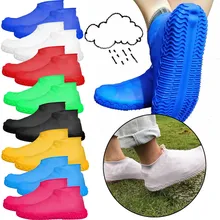 Couvre-chaussures imperméable en Silicone matériel unisexe chaussures protecteurs bottes de pluie pour intérieur en plein air jours de pluie chaussures couvre hommes femmes(China)
