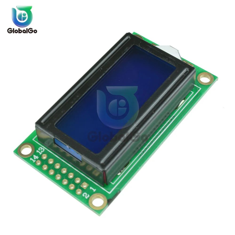 

LCD Module Blue Yellow Screen IIC/I2C 0802 for arduino 0802 LCD 8 x 2 Character Display Screen 5V