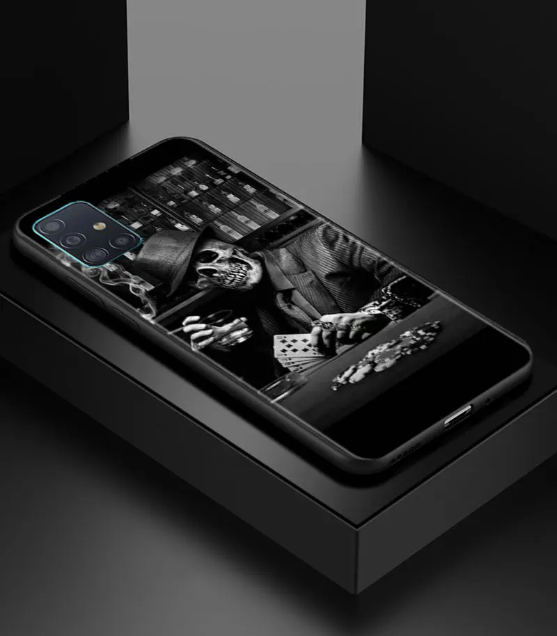 Grim Reaper Skull Skeleton Soft Phone Case Cover