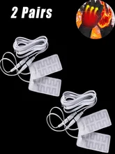 

2 Pairs 5V Electric USB Gloves Heater 5*9CM Carbon Fiber Pads Infrared Fever Heat Mat Winter Warm Arm Hands Waist Heated Gloves