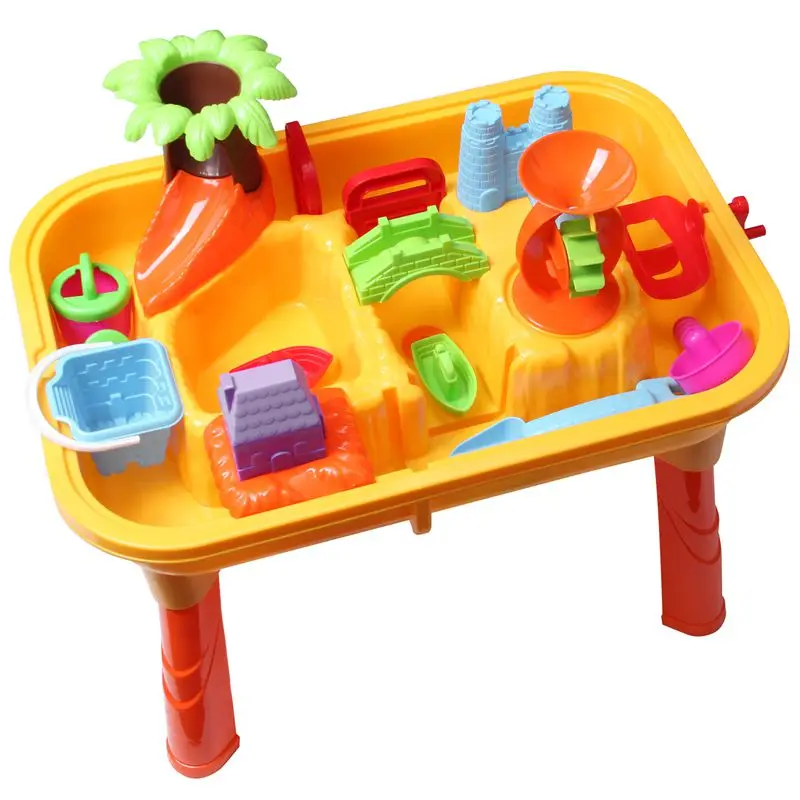 

A Set(25pcs) Kids Children Sand and Water Table Garden Sandpit Play Set Toys
