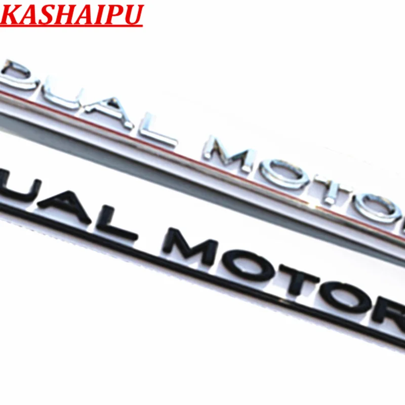 1x High Quality Engine Race Motor Swap T Style Dual Emblem Badge For Tesla Model 3 Trunk Front Hood Steering Wheel | Автомобили и