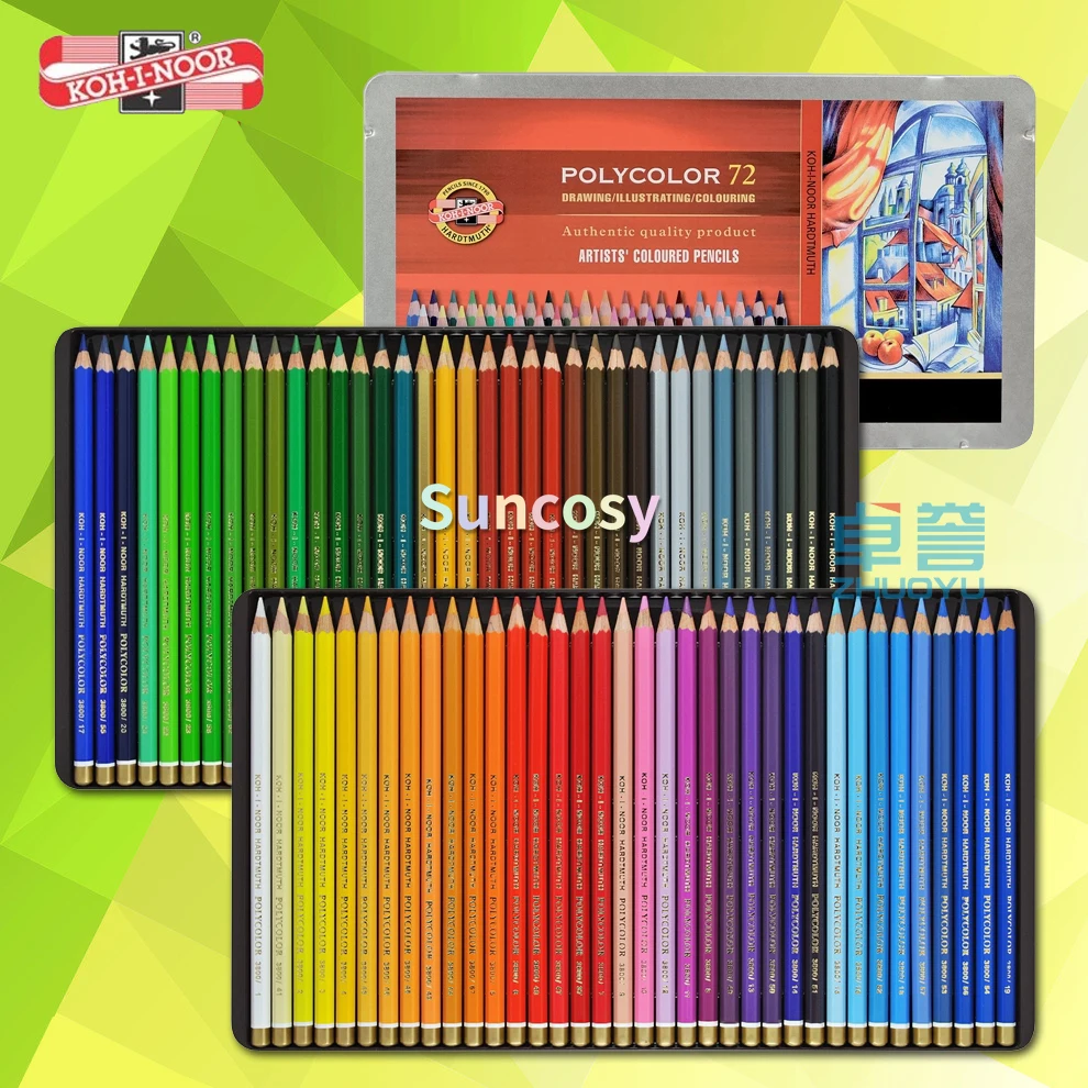 KOH I NOOR lápis coloridos do artista de polycolor, 24 36 48 72 cores ...