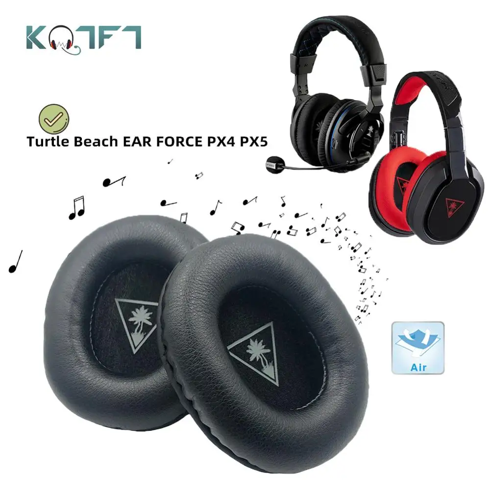 KQTFT 1 Pair of Replacement Ear Pads for Turtle Beach EAR FORCE PX4 PX5 PX 4 PX 5 Headset EarPads Earmuff Cover Cushion Cups