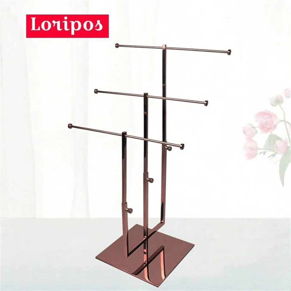 Metal Scarves Hook Hanger Bracket Stand Tie Display Rack Stand For