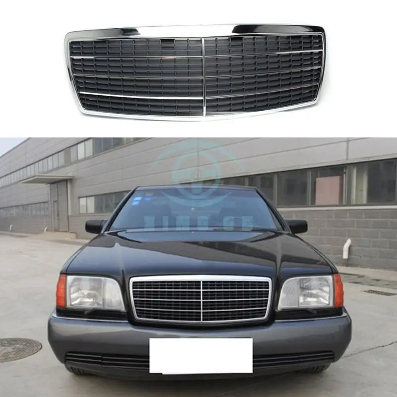 Для Benz W140 S500 S600 S320 S350 1991-1998 Передняя решетка для гриля полосы для модификации автомобиля аксессуары для автомобиля