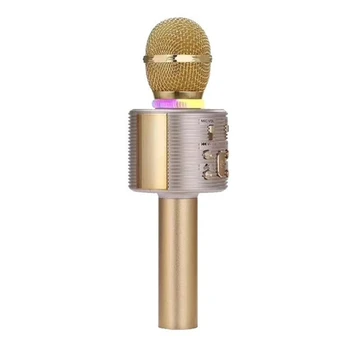 

Portable Wireless Karaoke Microphone Bluetooth KTV Speaker HIFI Echo Mixer Condenser Microphone Meeting PK Speaker V6 Handhled