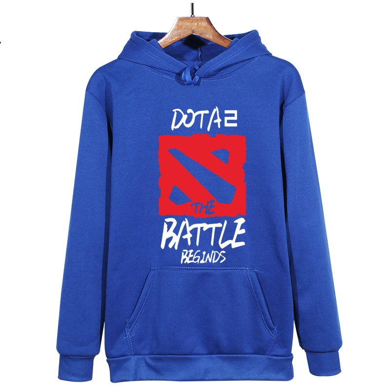 Толстовки для мужчин игра Dota 2 Повседневная Толстовка для мужчин флисовая уличная одежда с капюшоном Dota2 толстовки Мужская брендовая одежда - Цвет: Серебристый