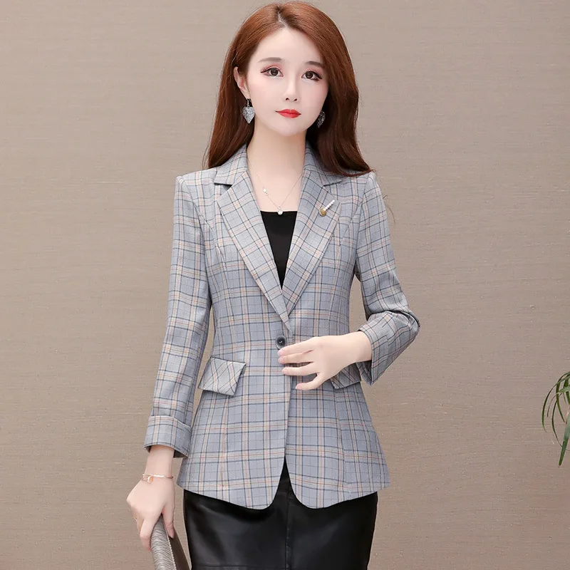 

Autumn Fashion New Style Pattern Small Suit 2019 Korean-style One-Button Short Versatile Slim Fit Multi-color Selectable Coat