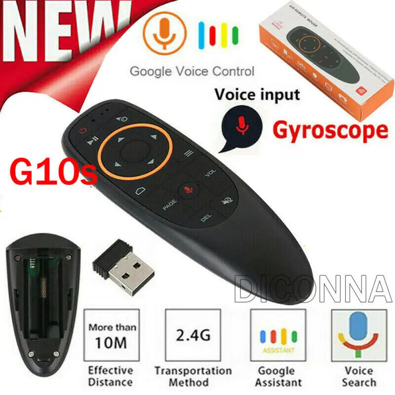 Новое поступление VONTAR G10 голосовое дистанционное управление 2,4 г беспроводной Air mouse Микрофон гироскоп ИК Горячая Распродажа