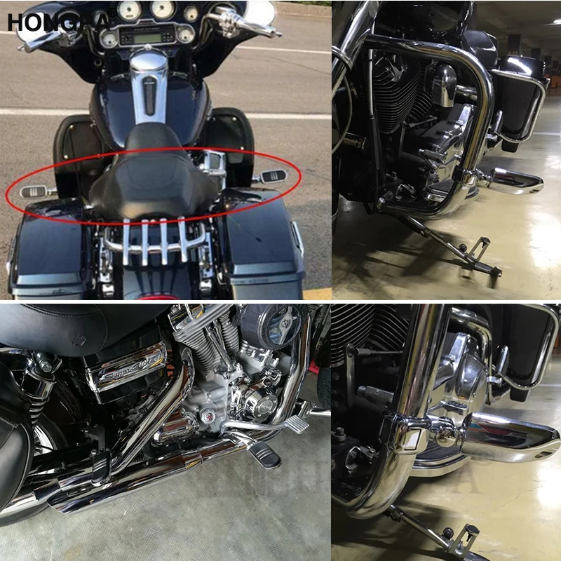 32 мм Фиксатор Для трассы подножки для Harley Touring Electra Street Glide FLHR Road Glide YAMAHA XV1600 XV1700 XV1900