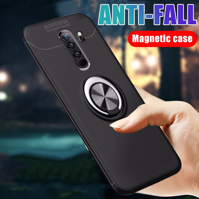 Роскошный противоударный чехол с кольцом для Xiaomi Redmi 7A 8 Note 7 Pro Mi 9 SE 9T A1 A2 A3 Lite