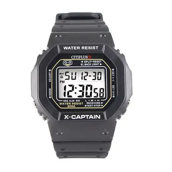 

X-Captain Student Table Multi-Function Electronic Watch Led Waterproof Electronic Watch Square Watch