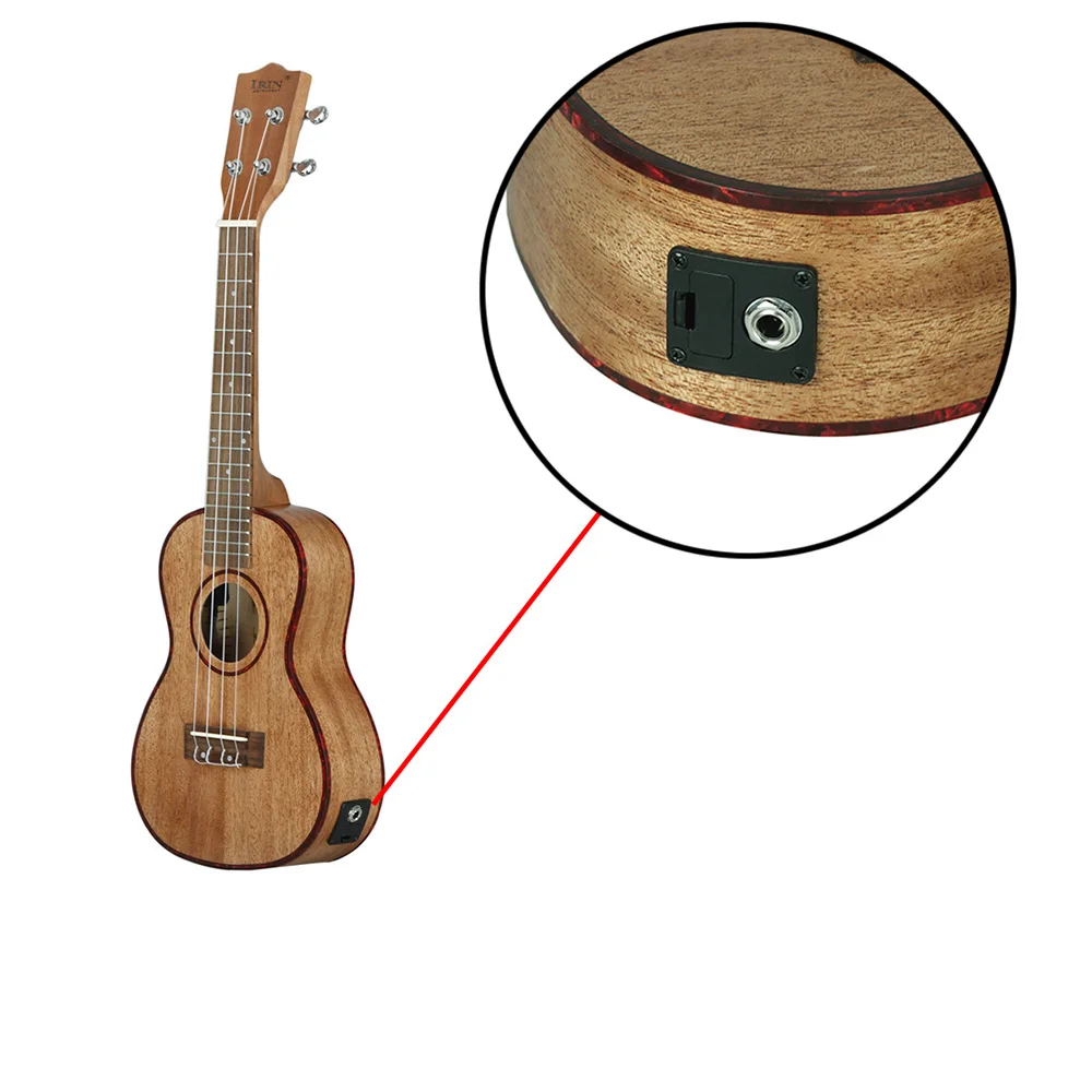 2" Гавайские гитары укулеле Ukelele Uke комплект Sapele Дерево с ЖК-эквалайзером включая сумку для переноски Капо струны ремень на палец maraca Гавайские гитары укулеле