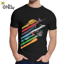 Футболка унисекс со звездами Ghibli Hayao Miyazaki My neigher Totoro, хороший хлопковый Летний принт с круглым вырезом и короткими рукавами