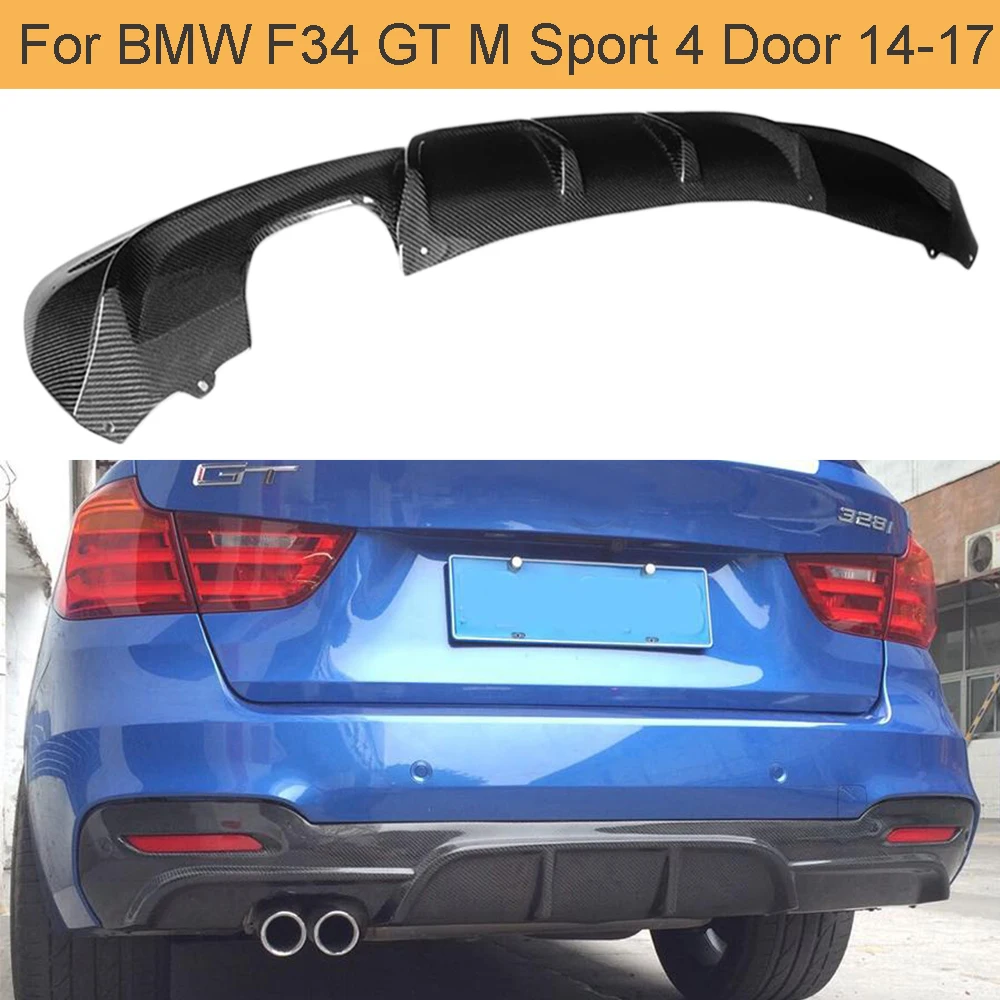 Задний диффузор из углеродного волокна 3 серии спойлер для BMW F34 GT M Sport 4 двери