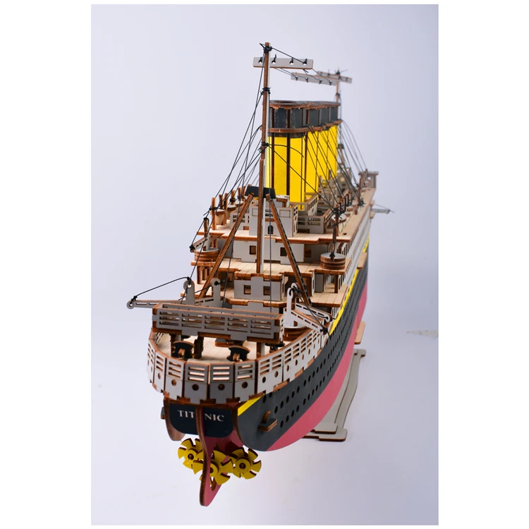 Домашний декор Статуэтка DIY деревянный набор миниатюрных моделей Titanic украшение стола аксессуары подарки на год