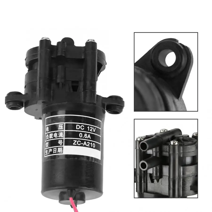 ZC A250/ A210 DC 12V/ 24V Mini самовсасывающий коррозионно стойкий пластиковый Шестеренчатый