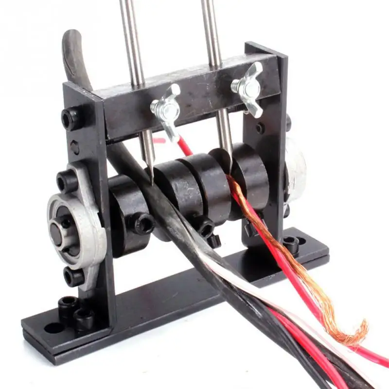 

1-30mm Wire Stripping Machine Scrap Cable Hand Tool 2 Sets Disassemble Industry Fixed Portable Manual Peeling Recycling Locking