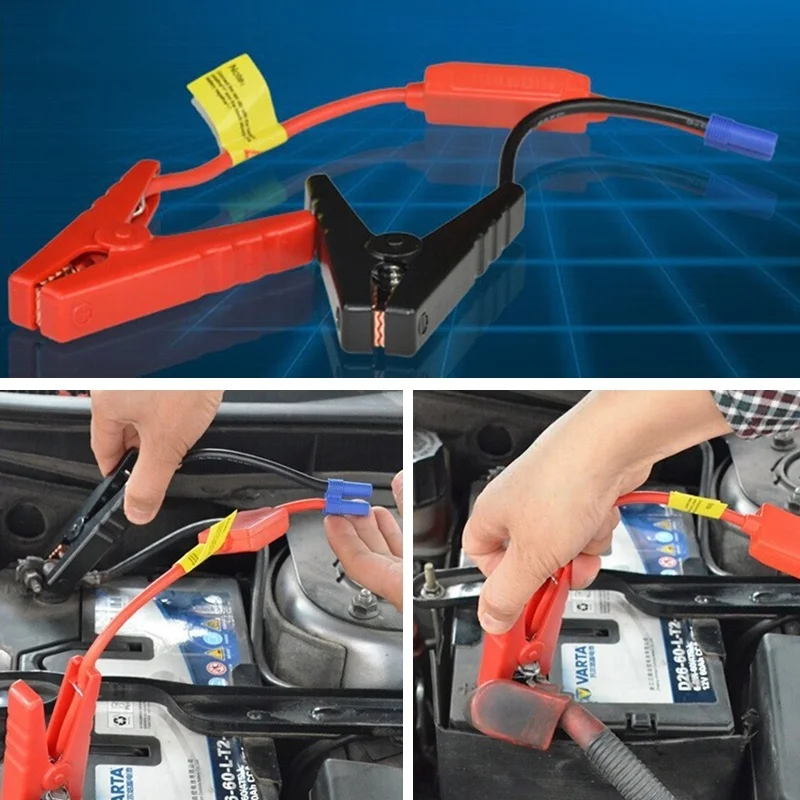 

HEVXM Emergency Lead Cable Battery Alligator Clamps Clip For Car Trucks Jump Starter Charging Starting System Battery